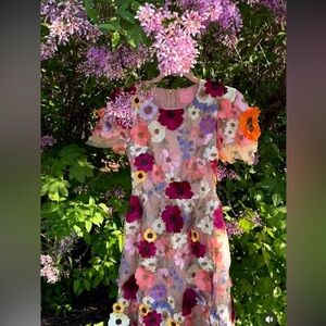 Nolia Bae 3D floral Embroidered Dress